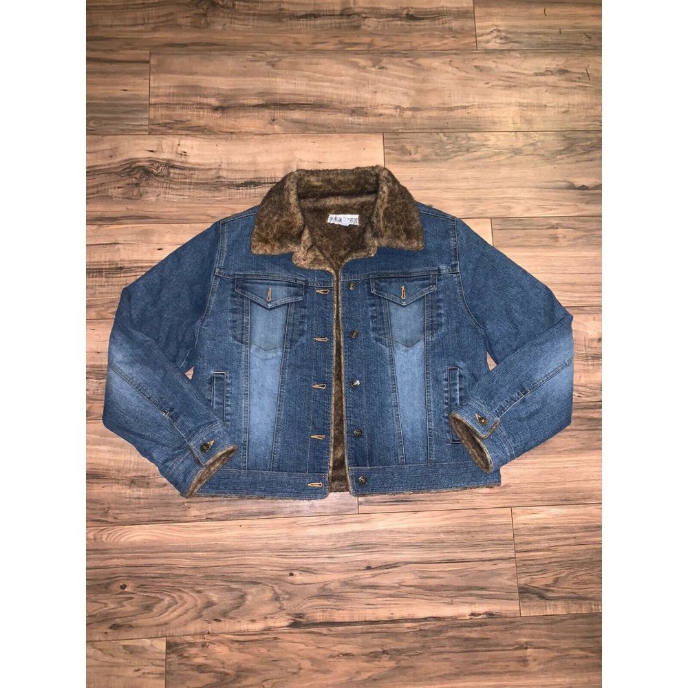 Marvin Richards Faux Fur Denim Jacket